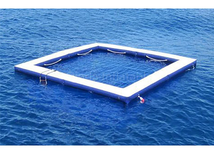 Portable Inflatable Floating Ocean Sea Swimming Pool / Protective Anti Jellyfish Pool With Netting Enclosure For Yacht