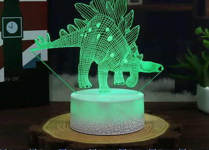3D Colorful Dinosaur LED Touch Remote Night Light