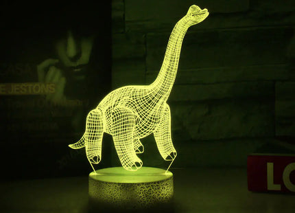 3D Colorful Dinosaur LED Touch Remote Night Light